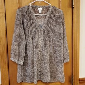 Motherhood Maternity Paisley Blouse Size Medium